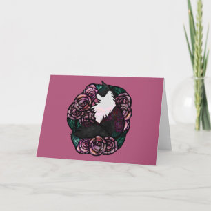 Carte Tuxedo Chat Chats chats noir et blanc