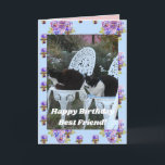 Carte Tuxedo Chat Cute Funny Birthday Friend Cats Card<br><div class="desc">Tuxedo Chat Cute Drôle Chats Dormants Rose Joyeux Anniversaire Meilleure Carte D'Ami. Conçu à partir d'une de mes photos originales,  un must pour tous les amoureux de les chats!.</div>