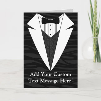 Carte Tuxedo noir/blanc