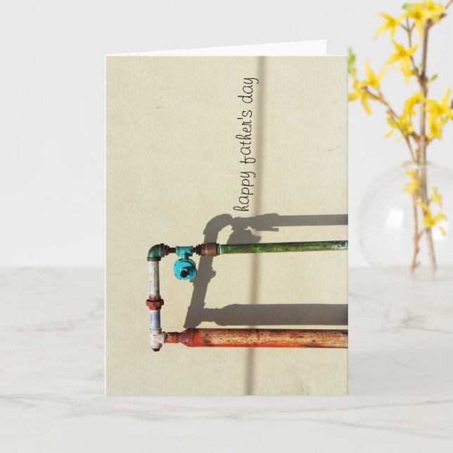 Carte Tuyaux rouillés (Fleur jaune)