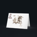 Carte TWIN-CLEBRATE THEN LET's GO SHOPPING BIRTHDAY<br><div class="desc">TWIN-AFTER YOU CELEBRATE LET's GO SHOPPING ON YOUR BIRTHDAY !</div>