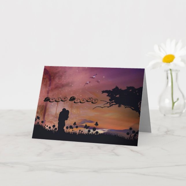 Carte Twin flame card (Petite plante)
