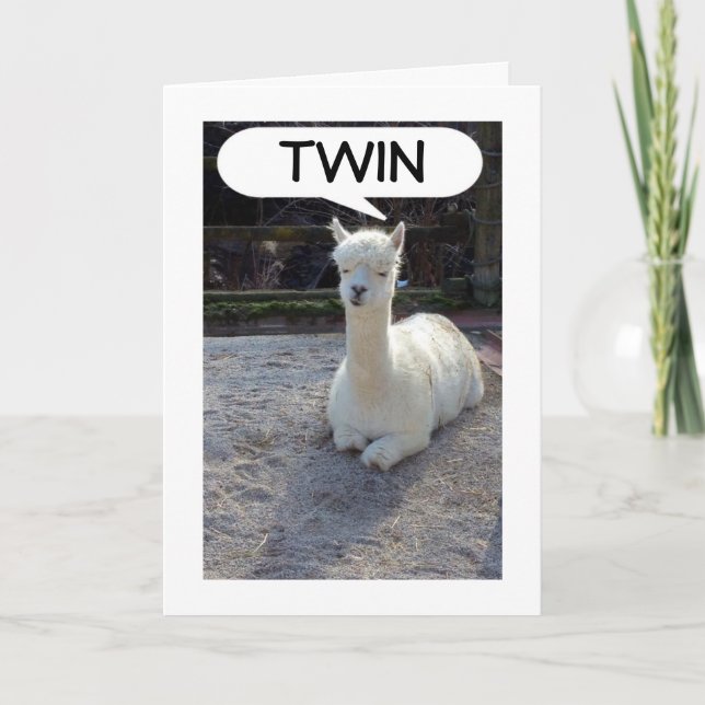 CARTE TWIN-LLAMA DIT QUE PERSONNE N'A UN MEILLEUR DEUX F (Devant)