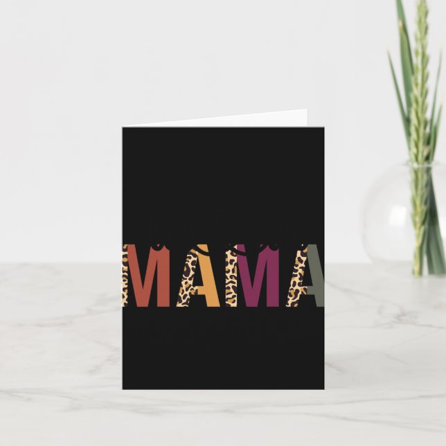 Carte Twin Mama Mothers Day Squared Mommy Leopard New Mo (Devant)