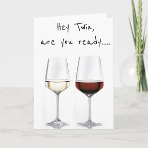 CARTE **TWIN** PRÊT À CÉLÉBRER **NOTRE ANNIVERSAIRE**