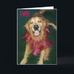 CARTE TWIN-PUT ON BEST TUTU AND ENJOY YOUR BIRTHDAY<br><div class="desc">THIS REDRIVER IS TELLEMENT READY TO CELEBRATE "YOUR TWIN'S BIRTHDAY" ET HER PINK TUTU SAYS IT ALL. ALONG WITH YOUR WORDS,  MAKE HER DAY "SPECIAL" WITH THIS CARD !</div>