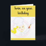 CARTE "TWIN SISTER COOKS** BIRTHDAY WISHES FOR YOU<br><div class="desc">DOES YOUR TWIN SISTER LIKE TO COOK AND OR BAKE AND SHE IS GREAT AT IT ? THEN THIS CARD MAY JUST BE "THE ONE" YOU WANT TO SEND HER FOR HER "BIRTHDAY"</div>