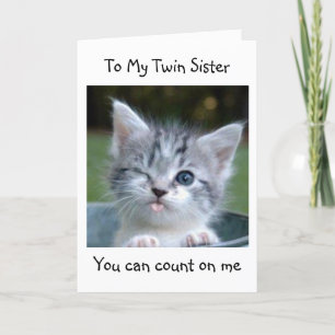 CARTE TWIN SISTER NE DIRA PAS VOTRE ANNIVERSAIRE PASSÉ