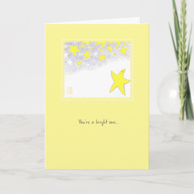 Carte Twinkle Stars Encouragement de moi Salutation (Devant)