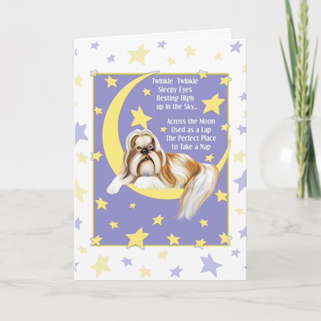 Carte Twinkle Twinkle Shih Tzu (Devant)