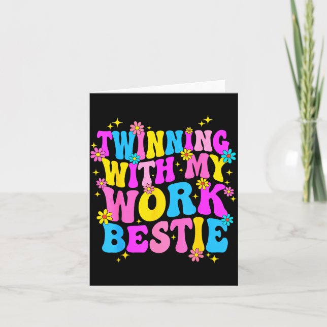 Carte Twinning With My Work Ie Srit Week Friend Twin  (Devant)