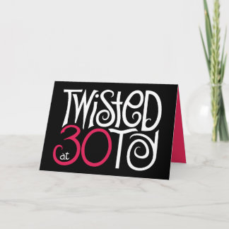 Carte Twisted at 30 Black Card