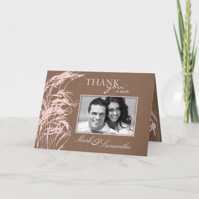 Carte TY de la douce mariée d'automne (Devant)