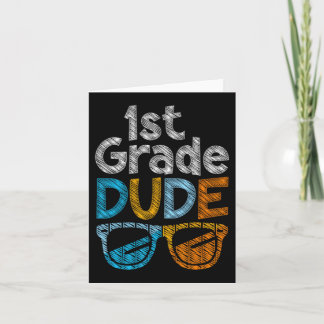 Carte Type de 1re année de retour à l'école élève de pre
