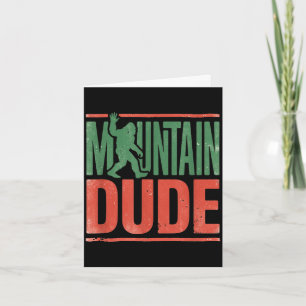Carte Type montagne bigfoot graphique rétro