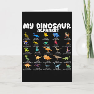 Carte Types de dinosaures Mon alphabet de dinosaure Ck à