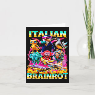 Carte Types de personnage de mème de cerveau italien des