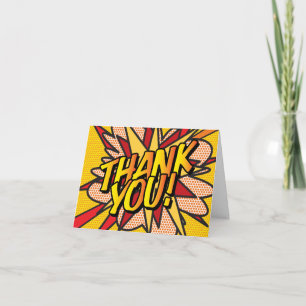 Carte Typographie Amusante Moderne Merci