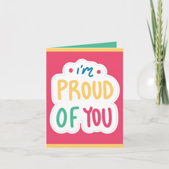 Carte typographie colorée examens bien fait passe test (Devant)