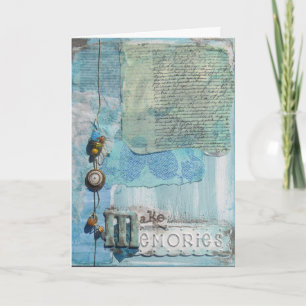 Carte Typographie de création de souvenirs en techniques