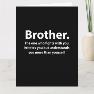 Carte Typographie de frère Brother