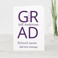 Typographie de graduation moderne simple minimale 