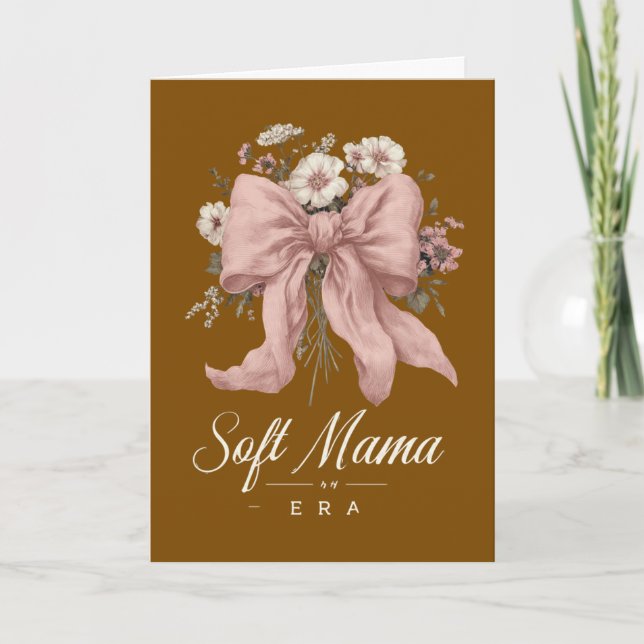 Carte Typographie de script Maman Douce Grandmillennial  (Devant)