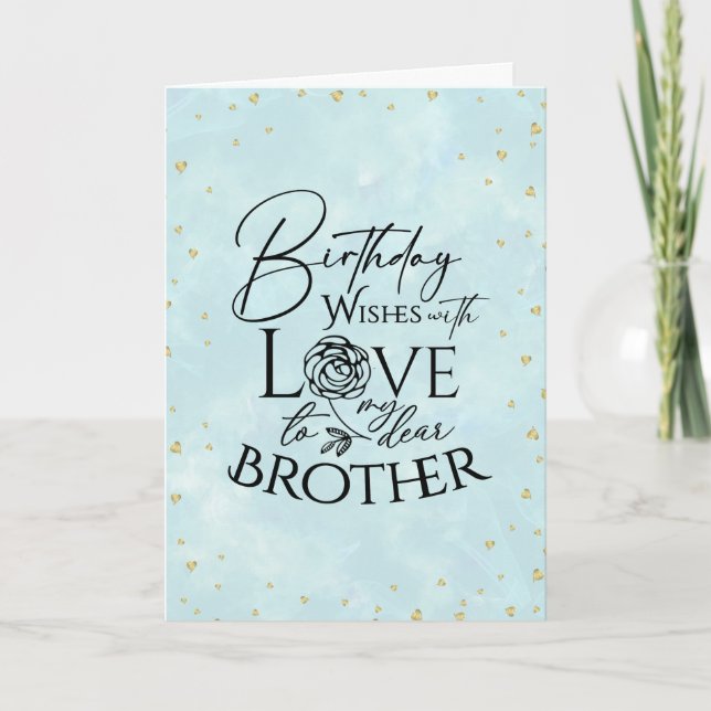 Carte Typographie minimale de vœux d'anniversaire pour f (Devant)