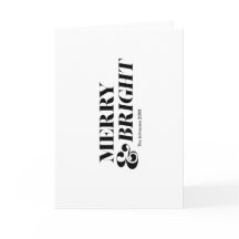 Typographie moderne de Noël Joyeuse et brillante