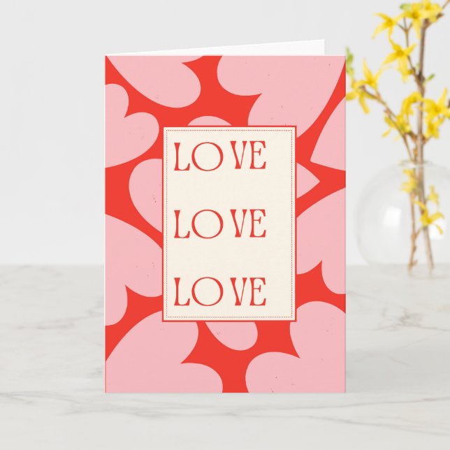 Carte Typographie romantique intemporelle d'amour (Fleur jaune)