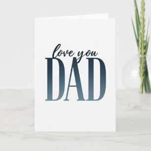 Carte typographique "Azure Love You Dad"
