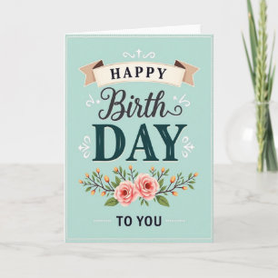 Carte typographique de célébration
