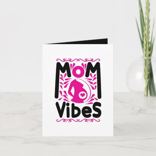 Carte Typons de mots sur les vibrations mignonnes de mam (Devant)