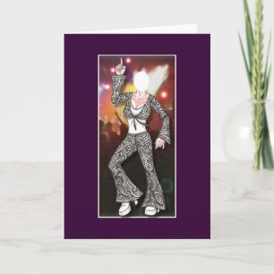 Carte U Fill Photo Female Disco Dancer Card