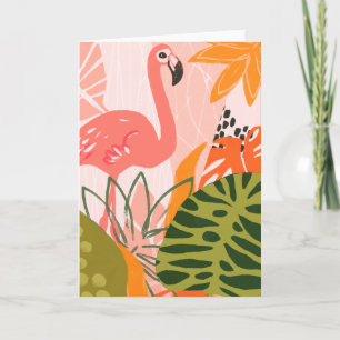 Carte UA Flamant rose Jungle II