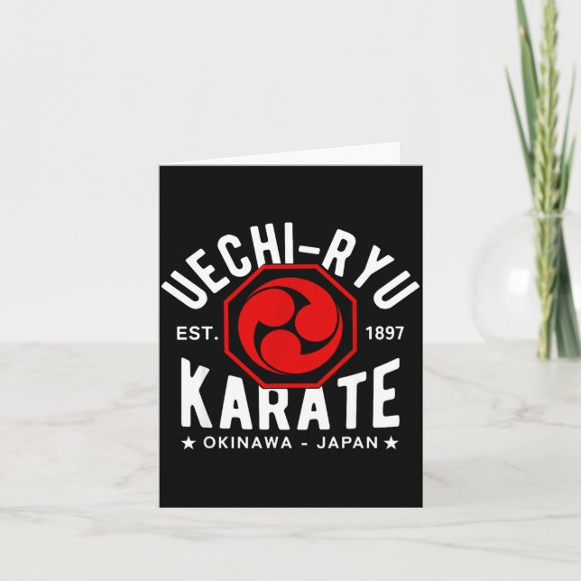 Carte Uechi Ryu Karate Do Martial Arts Japan Tokyo  (Devant)