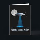 Carte Ufo Alien Science Fiction Espace Sci-Fi Drôle Cade<br><div class="desc">Cette chemise de science-fiction cool avec une citation drôle. Faites un cadeau parfait ou une idée cadeau à l'anniversaire ou noël comme un t-shirt ufo extraordinaire avec guillemets,  tee-shirt,  tenue alien ou sci-fi,  design soucoupe.</div>