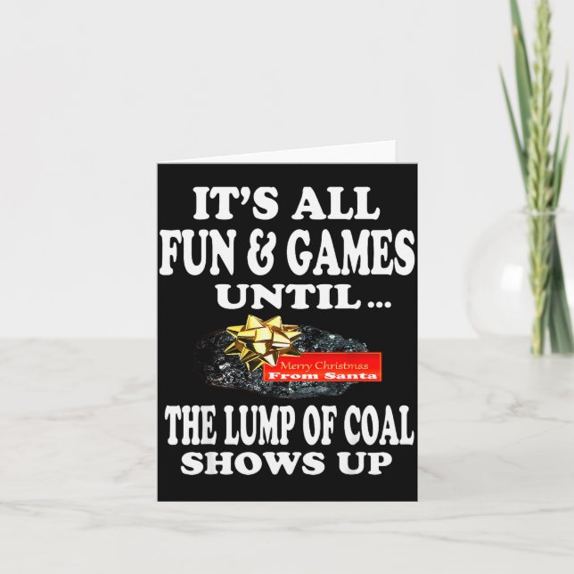 Carte Ugly Christmas T Shirt Naughty Kid Men Women Lump  (Devant)