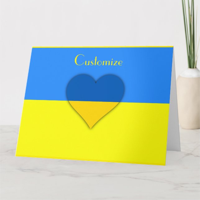 Carte Ukraine Drapeau bleu jaune Thunder_Cove (Devant)
