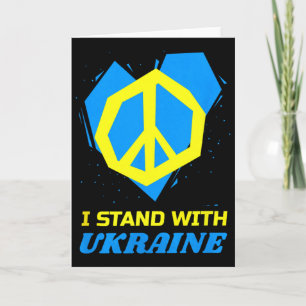 Carte Ukraine Drapeau Ukrainien Paix Je Suis Avec L'Ukra