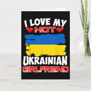 Carte Ukraine J'aime ma copine ukrainienne sexy 
