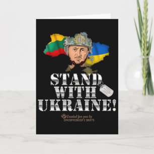 Carte Ukraine Lituanie Drapeaux Dog Tag Zelensky Soutene