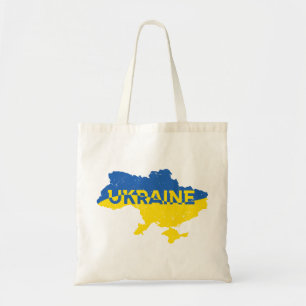 Carte ukrainienne. Drapeau ukrainien. Sac fourre-t