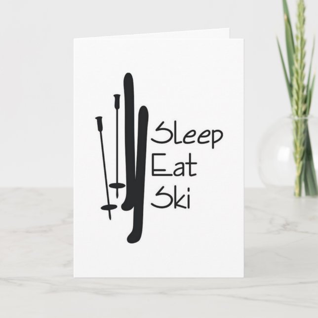 CARTE **ULTIME ANNIVERSAIRE DE SKIEUR** (Devant)