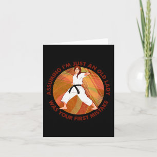Carte Uming Je ne suis qu'une vieille dame Karate a été 