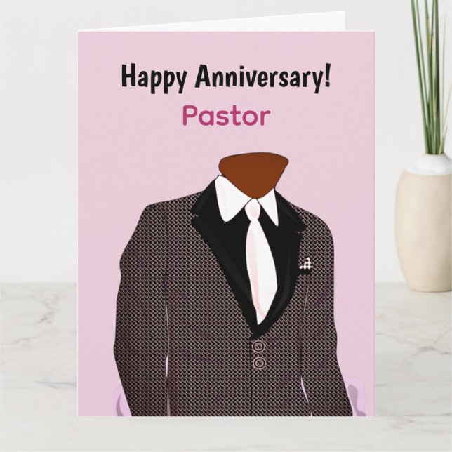 Carte Un Africain Américain en costume pour l'anniversai (Devant)