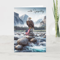 Un aigle à tête blanche en Sympathie avec un drape