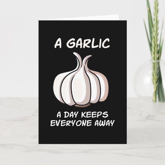Carte Un Ail Un Jour Garlic Cuisiner (Devant)