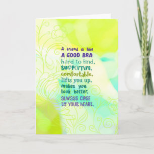 Carte Un ami est comme un bon bar