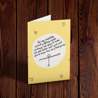 Carte Un ami qui traverse le cancer